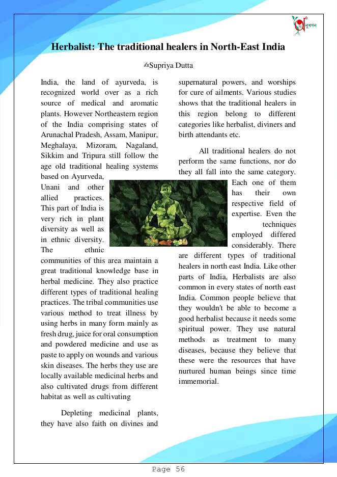 Herbalist: The traditional healers in North-East India